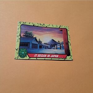 1989 Topps TMNT It Began In Japan Trading Card 12 Teenage Mutant Ninja Turtles